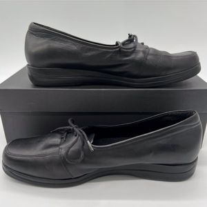 Grasshoppers Sz 8M Black Leather Oxford Comfort Shoe Women's